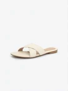 Women Slides - Blanc - Voir 4