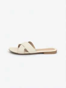 Women Slides - Blanc - Voir 3