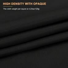 10x10 FT Black Backdrop Background For Photography, Large Black Photo Backdrop Curtain Drapes, High Density Polyester Fabric Black Screen Backdrops For Party Portrait Photoshoots Booth Video Studio - màu đen - Xem 2