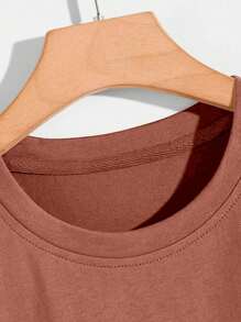 Men T-Shirts - Màu Hồng  San hô - Xem 7