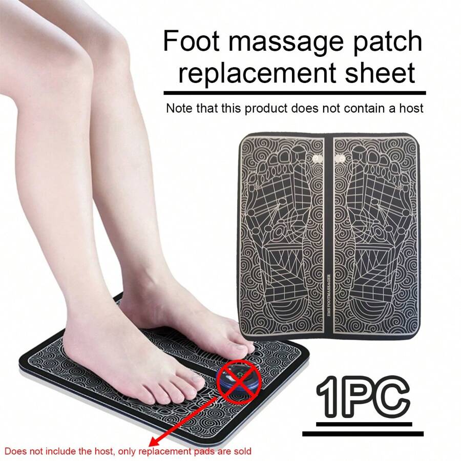 電動脈衝足部按摩器，帶 Ems 按摩墊，智能針灸按摩替換墊，振動墊