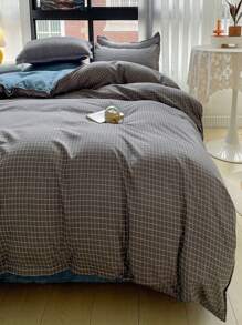 簡約風格格子圖案被套 - 彩色 - 查看 6