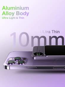 20W Magnetic Wireless Power Bank Wireless Charging External Battery 10000mAh - 淡紫色 - 查看 7