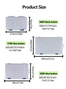 GOTURE 1個3600/3700分隔器套件,耐用的釣魚用品收納盒,防水浮動密封隔水型塑膠收納盒,具有多種用途 - 無色 - 查看 2