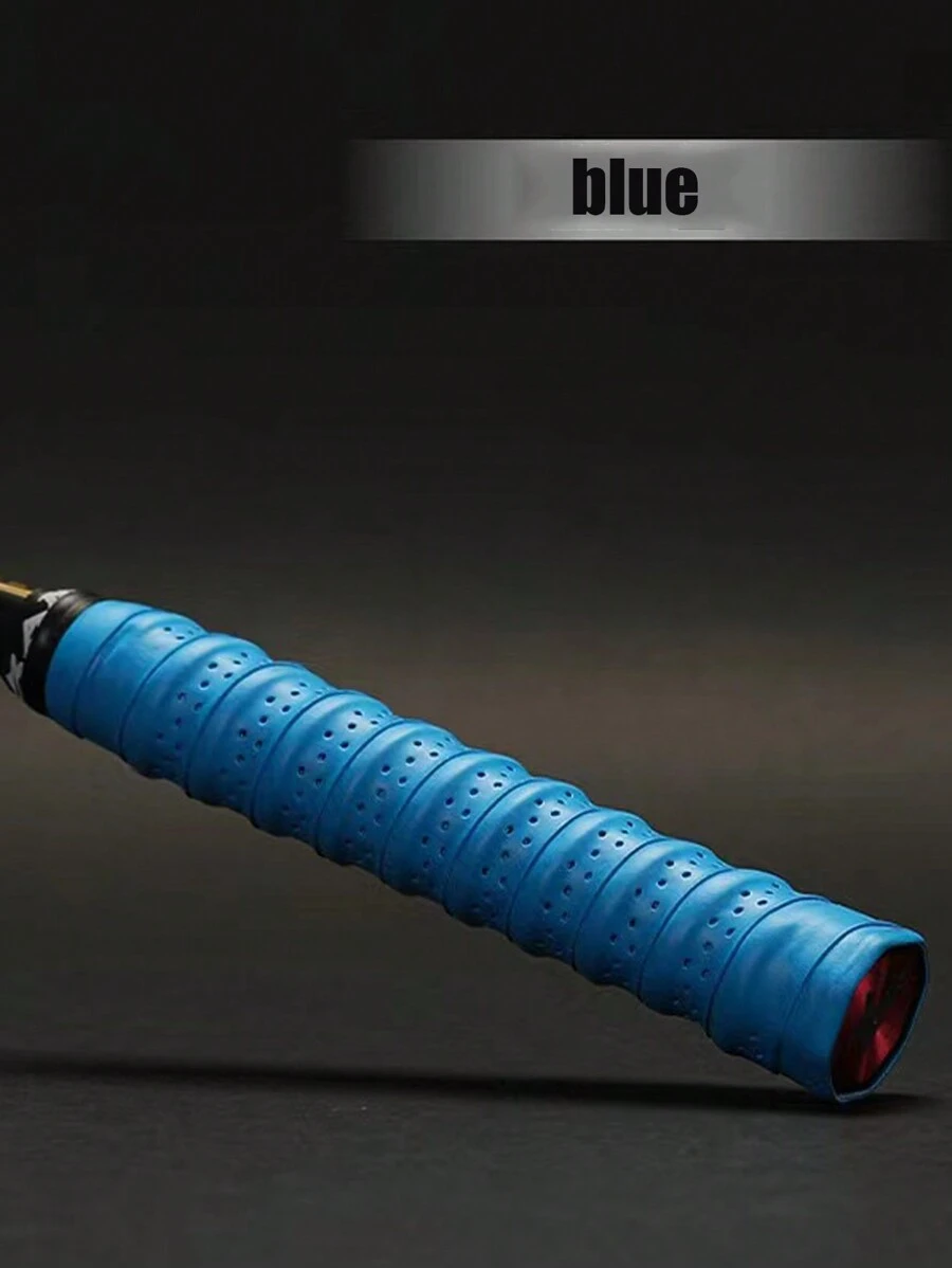1pc Badminton Racket Dragon Bone Hand Glue And Anti-sweat Absorbing Grip Tape For Tennis Racket, Equipment - Blue - View 1