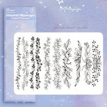 Luminous Messenger Journal Sticker Pack, Laser Colorful Creative Pet Sticker For Journaling, Scrapbooking, With Self-adhesive Backing - Purple - View 1