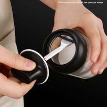 1個家庭廚房一體式調味瓶,防漏防潮集裝箱,適用於蜂蜜、草藥和香料,玻璃密封油存儲容器套裝,帶有小透明瓶的油罐 - 調味瓶 - 查看 6