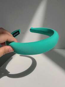 5pcs Women's Candy Colored Thick Minimalist Style Hairband, Suitable For Daily Wear, Face Washing, Makeup And Matching Clothes In Autumn And Winter - Multicolor - View 5