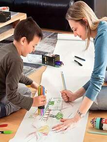 White Drawing Paper Roll - 10m Art Paper Roll (44CM X 10M) Painting Sketching Paper For Easel Paper, Bulletin Board Paper, Wall Art, Gift Wrap - White - View 8