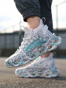 輕便透氣白色運動鞋 - 白色 - 查看 2