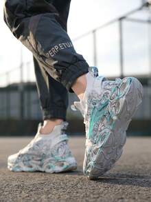 輕便透氣白色運動鞋 - 白色 - 查看 3