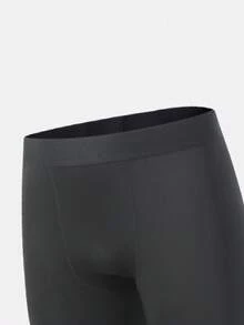 籃球壓縮緊身褲,運動訓練七分褲,健身,高彈性,透氣,跑步,運動,黑色