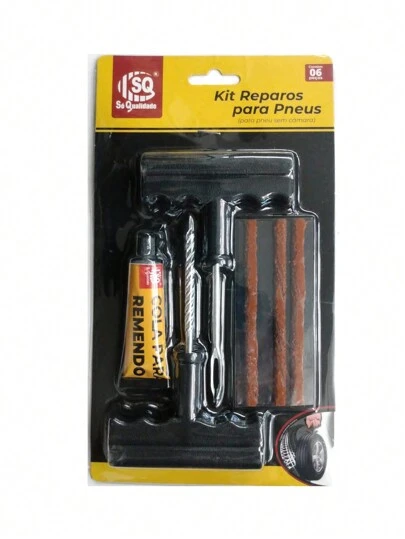 KIT REPAROS PARA PNEUS 6PEÇAS