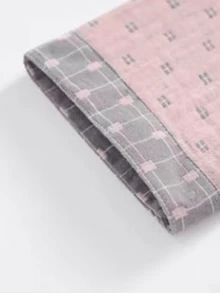 幾何圖案口袋家居服套裝 - 粉色 - 查看 4