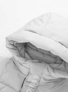 Annil Boys And Girls Thickened And Warm Winter Fashion Casual Hooded Windproof Long Tween Girl Down Jacket Gray - Grey - View 6