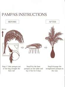 10 cái Cỏ Pampas nhân tạo , Đen & Trắng Màu sắc , Chiều dài 55cm/21.65in , lông tơ Hoa giả Đối với Boho Đồ trang trí , Halloween & Giáng sinh Đồ trang trí , Cái bình hoa Chất làm đầy Đối với Nhà nông Nhà  Trang trí đám cưới In Mùa thu - Nhiều màu - Xem 6