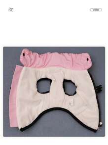 寵物狗胸背一體式衣服,加厚高領背心,適用於秋冬季節 - 黑色 - 查看 4