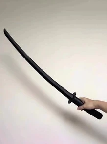 1 Máy Tính Trọng Lực Mịn Màng Nhỏ Có Thể Mở Rộng Thanh Kiếm Samurai Chống Đỡ Cho Halloween Cosplay, Nhập Vai, Trò Chơi Khăm, Đồ Chơi, Tiệc, Thể Hiện, Trang Trí - màu đen - Xem 6