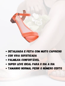 Women Heeled Sandals - 橘色 - 查看 3