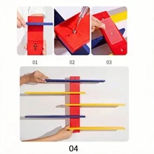 1個abs壁掛式玩具收納架,免費打孔壁掛式玩具收納架,可自由組合時尚玩具收納架,適合兒童、成人、家庭使用的玩具區收納 - 彩色 - 查看 6