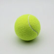 3pcs/Pack Fluorescent Yellow High Elasticity Tennis Ball For Match/Game Training, Made Of Fiber & Rubber; Suitable For Beginners And Outdoor Sports Training - Lime Green - View 4