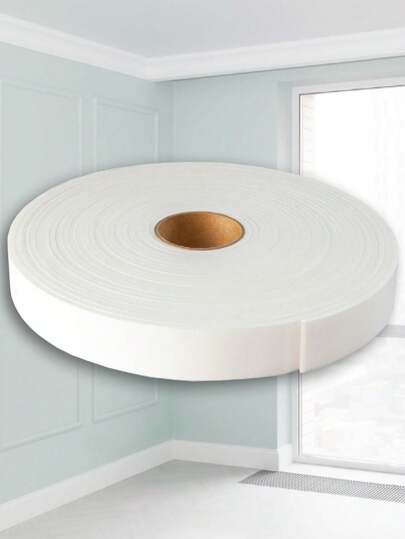 Fita de EVA Branco autocolante para painel ripado 5 mm x 20 mm x 10 metros