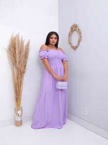 Women Dresses - Màu Lilac Tím - Xem 2