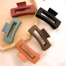 5 件/套发爪夹，INS 流行发夹，哑光暗沉发夹，大尺寸发饰，打造优雅发髻，适合日常佩戴 - 女士 - 彩色 - 查看 1