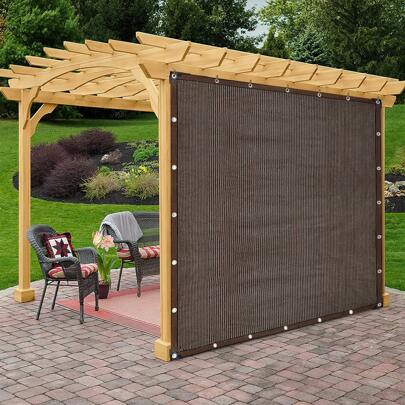 1pc Pergola Shade Cover Sun Shade Cloth Privacy Screen with Reinforced Grommets for Outdoor Patio Garden Pergola Canopy Pet House Plants