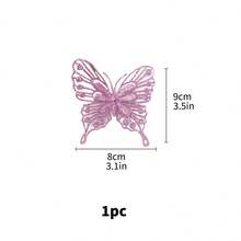 1pc Trang trí cây thông Noel Bướm trang trí Mặt dây chuyền treo nhỏ Quà tặng tốt nhất - Hồng - Xem 4