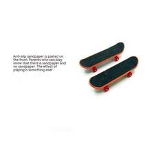 1pc Random Color Mini Finger Skateboard Creative Toy Stress Relief Skateboard - Multicolor - View 7
