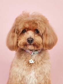 Colorful Lace Heart Necklace - Pink - View 3