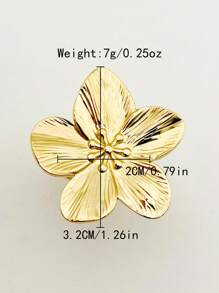 Mazuer 1pc 18K Gold Plated Stainless Steel Dragonfly Design Fashion Ring, For Women, Suitable For Daily Wear, Party, Teachers' Day, Christmas, Gathering, Travel, Holiday Gift - Yellow Gold - View 6