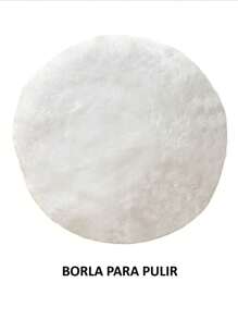 2 borlas de 6 pulgadas para pulidora de 6 pulgadas borla para pulir y borla para encerar ajuste con resorte - Blanco - Ver 3
