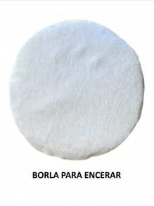 2 borlas de 6 pulgadas para pulidora de 6 pulgadas borla para pulir y borla para encerar ajuste con resorte - Blanco - Ver 4