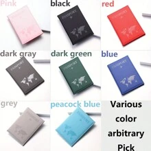 1pc Travel Document Bag, Passport Protective Case, Simple Couple Protective Case vacation accessories for holiday season - Multicolor - View 11
