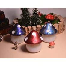 Diy Epoxy Mushroom Shaped Crystal Glue Resin Storage Box, Decorative Jewelry Container With Mirror & Silicone Mold - White - View 8