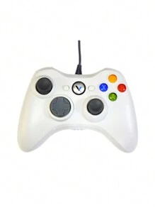 Control Alambrico Compatible con XBOX 360 / PC - Blanco - Ver 1