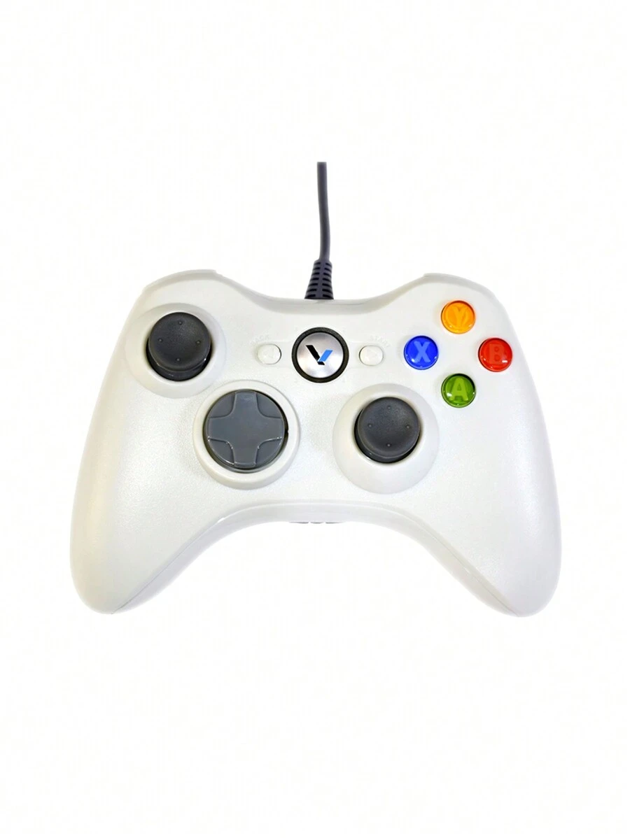 Control Alambrico Compatible con XBOX 360 / PC - Blanco - Ver 1