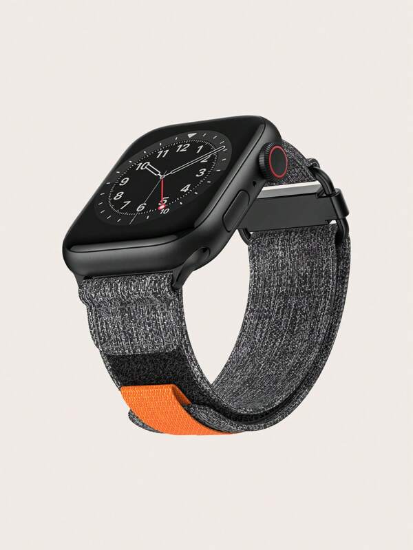Compatible With Apple Watch9/se/7/6/5/4/3/2/1 Ultra Sport Nylon & Canvas Fashion Loop With Hook-and-loop Fastener Adjustable Strap For Men And Women, For 38mm/42mm/40mm/41mm/44mm/45mm/49mm Smart Watch Series 7/series 6/series Se