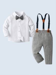 2pcs/Set Young Boys' Gentleman Suit - Multicolor - View 1
