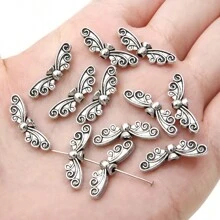 Metal Alloy Silver Charm Pendant Beads For DIY Handmade Bracelets, Necklaces Earrings, DIY Jewelry Accessories, Assorted Varietie - Rhodium - View 20