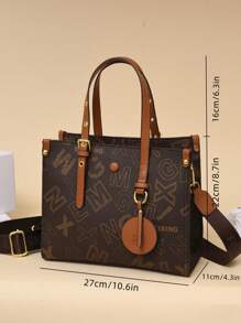 Autumn And Winter Fashion, Light Luxury, European And American Style, Versatile In All Seasons, Large Capacity, Shoulder Adjustable Hand-To-Shoulder, Shoulder Cross-Body Commuter Bag, Eye-Catching Work Bags For Women - Nhiều màu - Xem 7