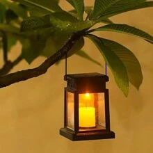 Faroles solares para exteriores, iluminación de jardín exterior para senderos, patios y jardines - Amarillo - Ver 1