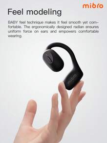 Mibro Micro O1 Sport Earbuds Bluetooth ENC HD Call Wireless Earphone 800mAh IPX6 Waterproof Open Ear Running Headphone With Microphone Black - Black - View 4