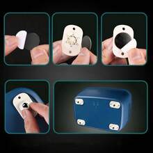 3組12入超耐用不銹鋼家具用360度旋轉輪,配有自粘背膠,適用於櫥櫃、垃圾桶、床頭櫃等家具 - 米色 - 查看 5