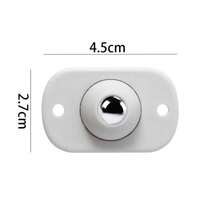 3組12入超耐用不銹鋼家具用360度旋轉輪,配有自粘背膠,適用於櫥櫃、垃圾桶、床頭櫃等家具 - 米色 - 查看 7