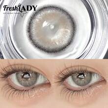 FRESH LADY Lentes De Contacto Desechables De 1 Año De Color Gris De La Marca Freshlady Rome - Gris - Ver 2