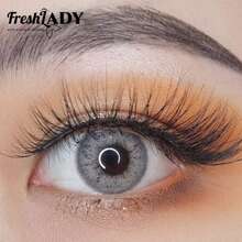 FRESH LADY Lentes De Contacto Desechables De 1 Año De Color Gris De La Marca Freshlady Rome - Gris - Ver 5