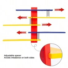 1個abs壁掛式玩具收納架,免費打孔壁掛式玩具收納架,可自由組合時尚玩具收納架,適合兒童、成人、家庭使用的玩具區收納 - 彩色 - 查看 7